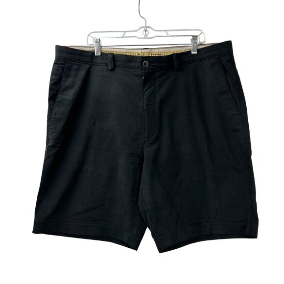 Tommy Bahama Other - Tommy Bahama Mens 40 Black Tencel Blend Flat-Front Shorts Casual Lightweigh